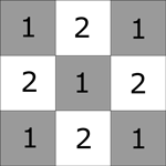 Single Chain and Knot - nine patch unit Single Chain and Knot - nine patch unit