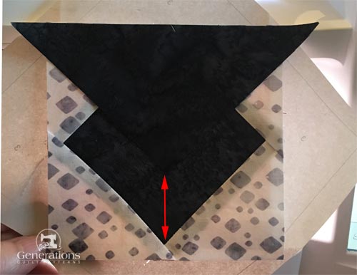 Position the first #3 patch