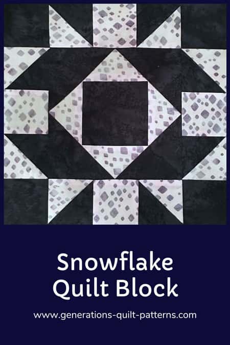 Pin this Snowflake quilt block tutorial Pin this Snowflake quilt block tutorial