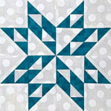 Sparkling Star quilt block tutorial in 4 sizes