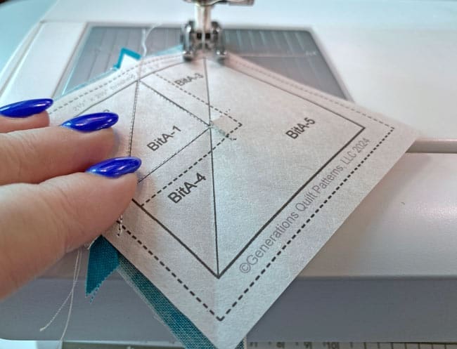 Sewing the seam to add BitA5