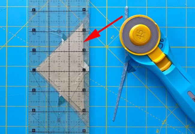 The BitA after trimming away the excess fabric