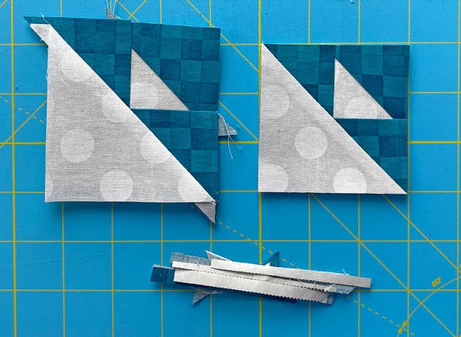 An untrimmed versus a trimmed BitA unit