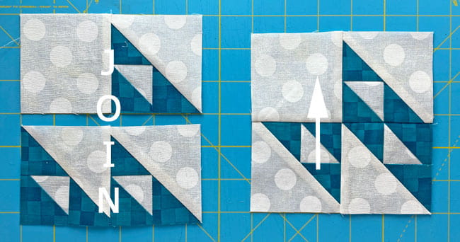 Join the rows together for the Corner units