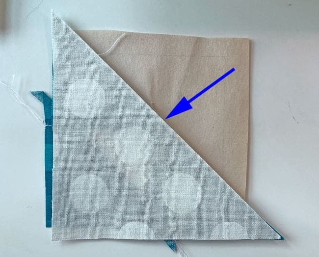 Line up the long bias edges of #3/#4 and #5