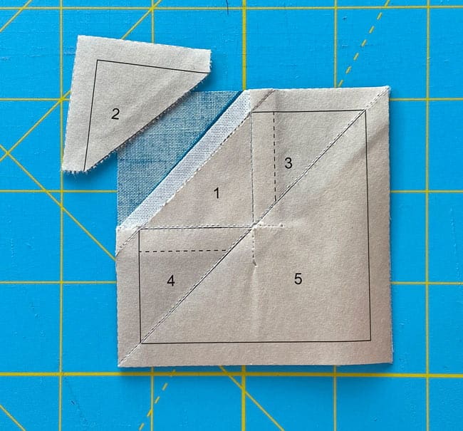 Remove the paper pattern after trimming