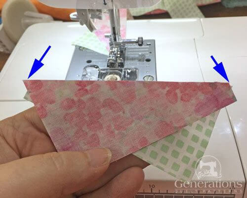 Line up the edges. Line up the edges.