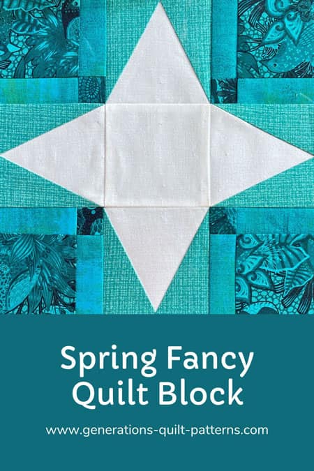 Pin this Spring Fancy quilt block tutorial Pin this Spring Fancy quilt block tutorial