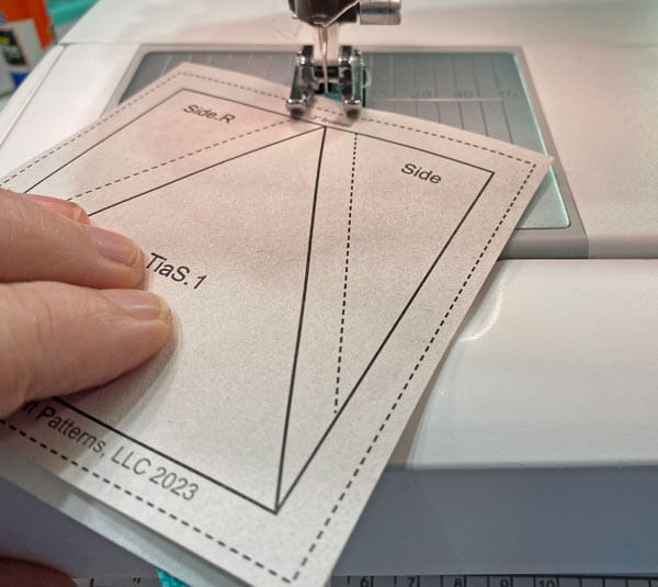Sew the seam between the patches Sew the seam between the patches
