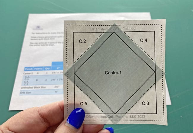 After pressing Center.1 into position.