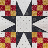 Star Chain quilt block tutorial