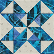 Star and Pinwheels quilt block