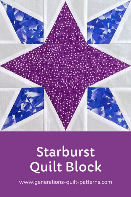 Remember to pin this Starburst quilt block tutorial Remember to pin this Starburst quilt block tutorial