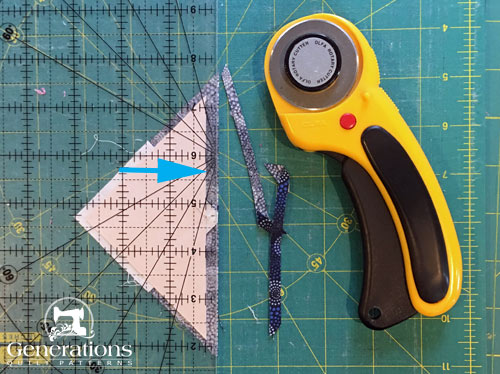 Trim away the excess past a 1/4" SA Trim away the excess past a 1/4" SA
