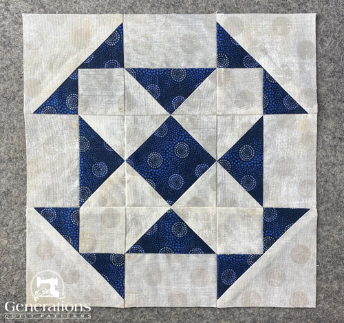 A finished State Fair quilt block A finished State Fair quilt block