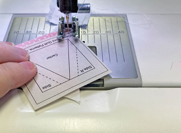 Stitch the seam of the first Side