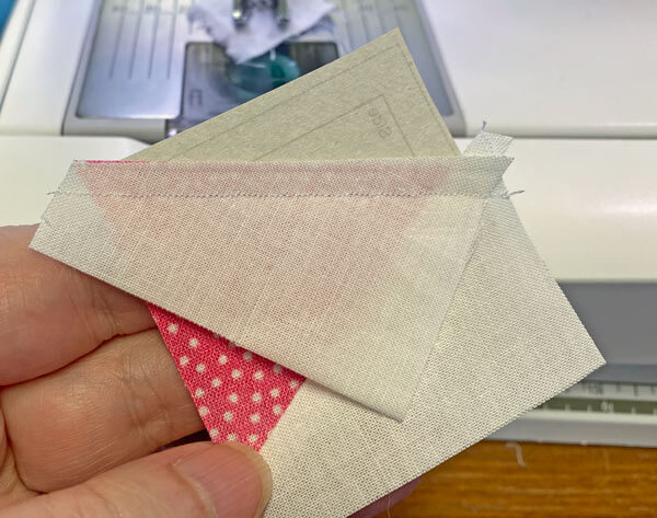 Sew the second Side onto the other side of the Center