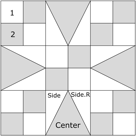 Texas patchwork design Texas patchwork design