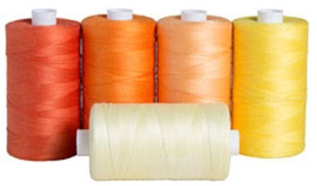 Citrus Punch Thread Set includes: Persimmon, Orange, Apricot, Lemon, and Custard