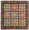 Patriotic Sawtooth Star Quilt