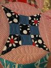 Detail of the quilt block<br /><br />Click on each thumbnail below for a larger image<br /><br />