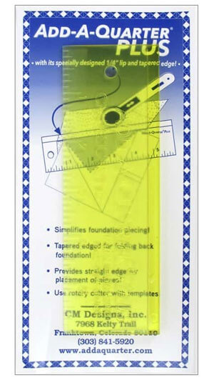 Add-A-Quarter Plus ruler