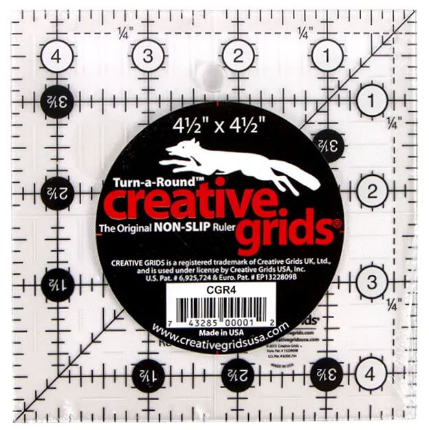 Creative Grids 4-1/2" square ruler