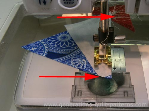 Sew with a good 1/4" seam allowance