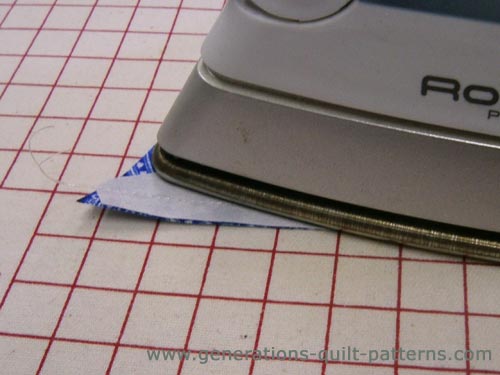 Press flat to set the seam Press flat to set the seam