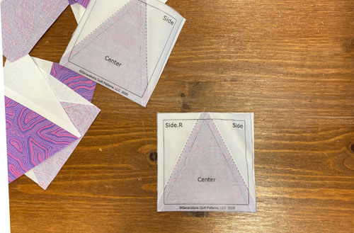 The finished TiaS just before removing the paper pattern The finished TiaS just before removing the paper pattern