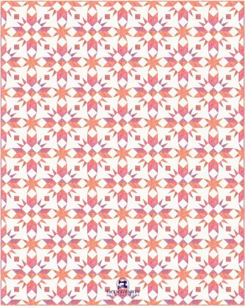 Diagonal setting with Square in a Square sashing and solid cornerstones Diagonal setting with Square in a Square sashing and solid cornerstones