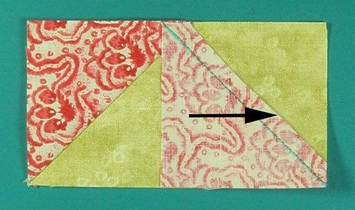 Trim the second seam allowance to a quarter inch