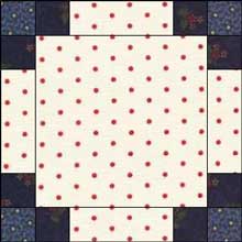 Triple Irish Chain Quilt Block 2