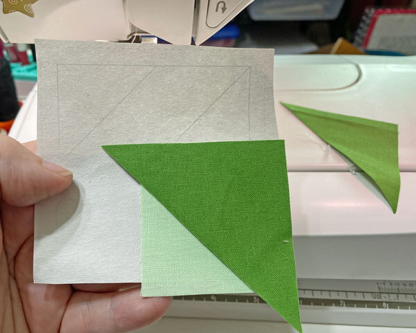 Align a short edge of #2 with #1 Align a short edge of #2 with #1