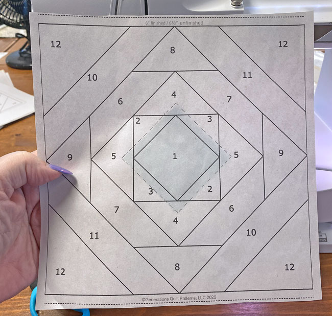Position the first patch with a bit of Elmer's Washable Glue Stitck