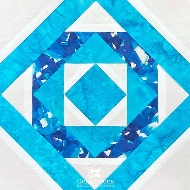 Tunnels quilt block tutorial in four sizes