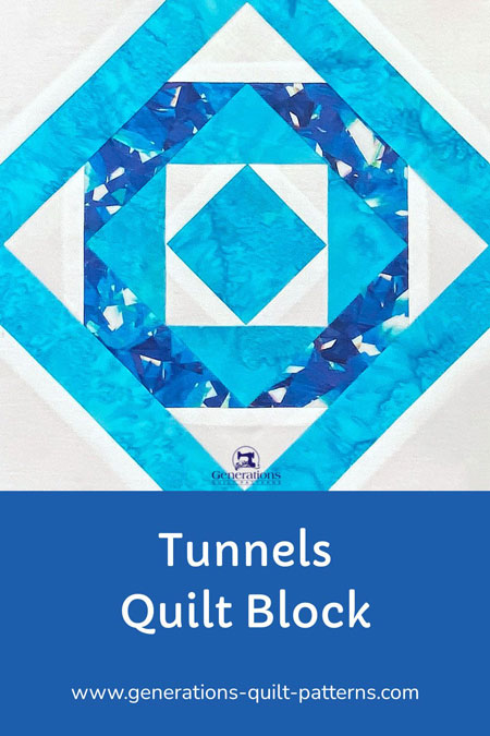 Remember to Pin this Tunnels quilt block tutorial