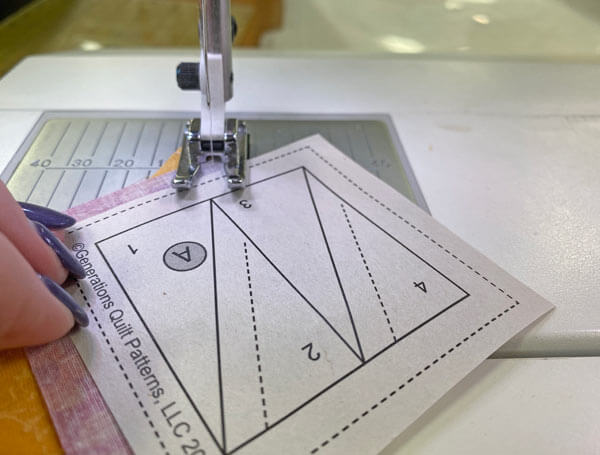 Stitch the seam to join #1 to #2 Stitch the seam to join #1 to #2