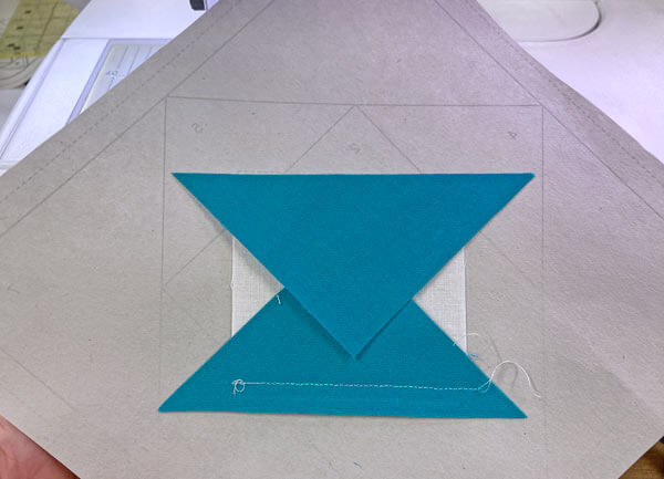 Position the second #2 patch Position the second #2 patch