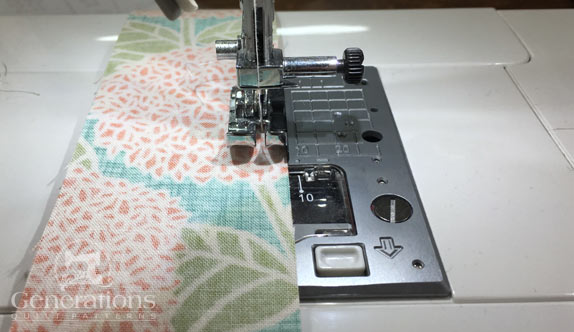 Sew strips together Sew strips together