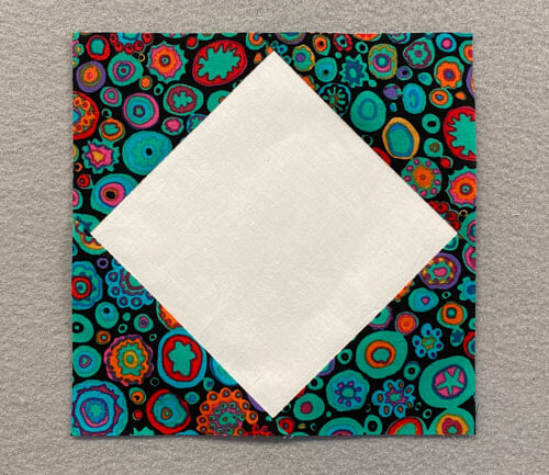 Our finished Square in a Square unit after trimming Our finished Square in a Square unit after trimming