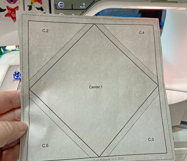 Position the Center patch of your SiaS Position the Center patch of your SiaS