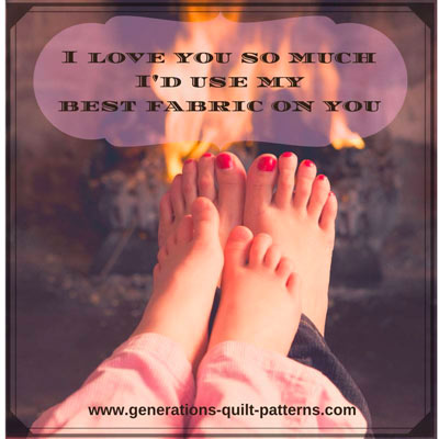"I love you so much I'd use my best fabric on you" meme