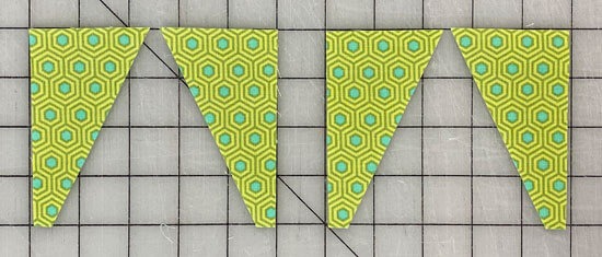 Mirror-imaged side triangles Mirror-imaged side triangles