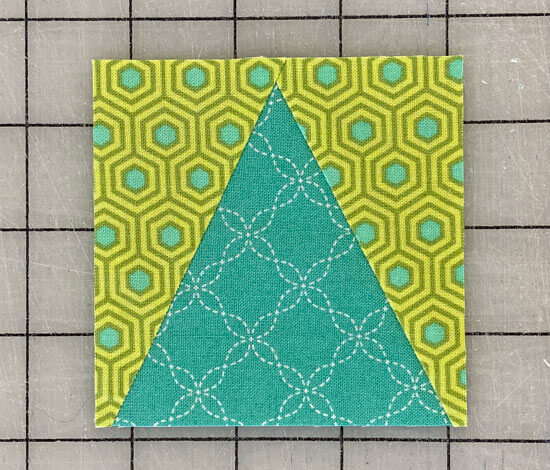 The perfect, trimmed Triangle in a Square unit The perfect, trimmed Triangle in a Square unit