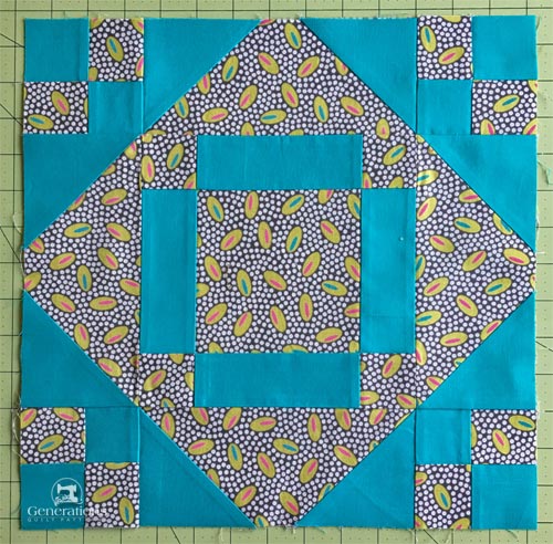 The finished block The finished block