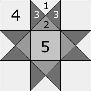 Variable Star patchwork design