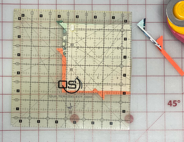 Trim the Flying Geese unit to size