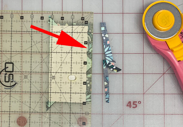 Trim to a perfect 1/4" seam allowance