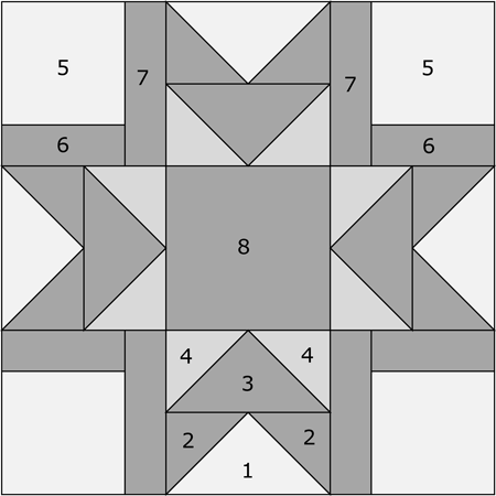 Virginia quilt block design